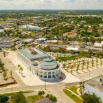 Aerial shot of Downtown Homestead Miami Dade Florida
