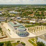 Aerial shot of Downtown Homestead Miami Dade Florida