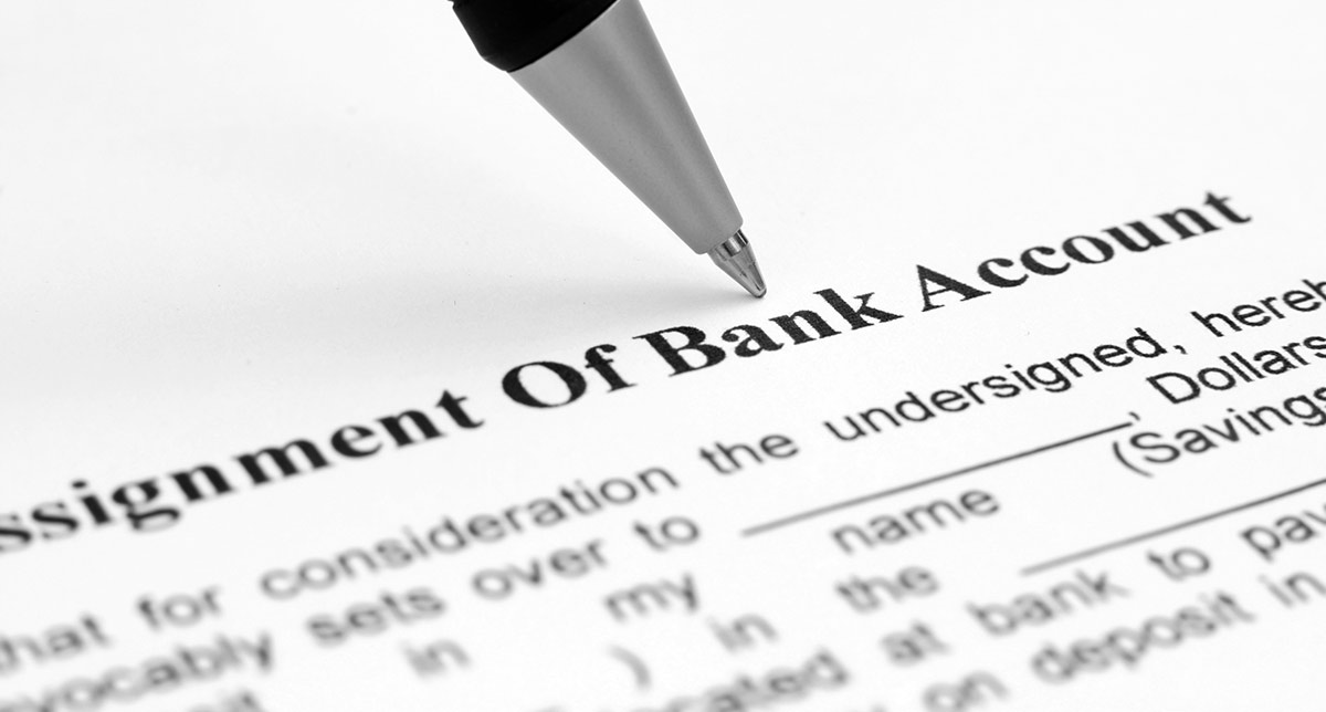 “Assignment of Bank Account” that an estate attorney provides to protect digital assets after death.